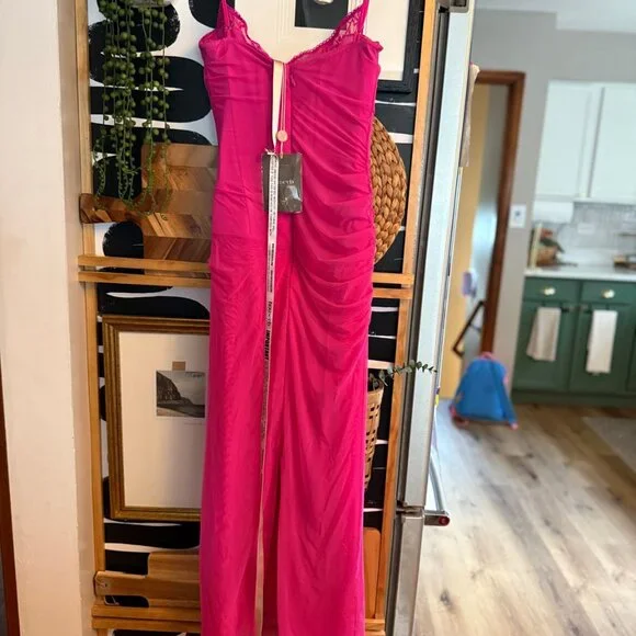 House of CB Vibrant Pink Maxi Dress - Picture 6 of 6